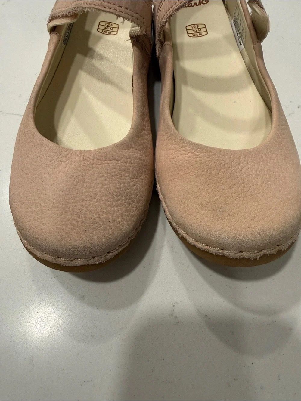 Clarks Girls Blush Pink Mary Jane Dress Shoes